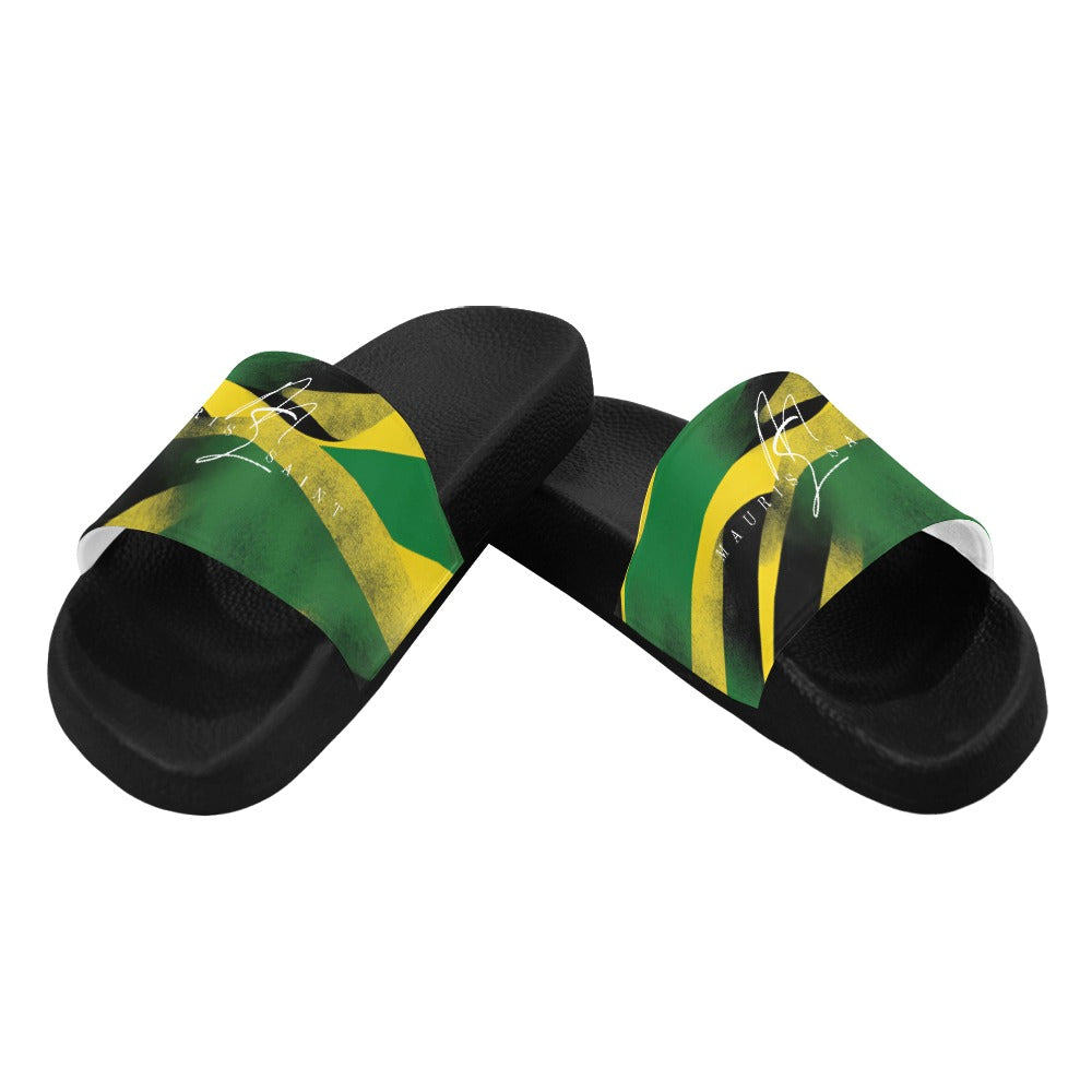 MAURISSAINT JAMAICAN SLIDES SANDALS - MEN ⭐⭐⭐⭐⭐