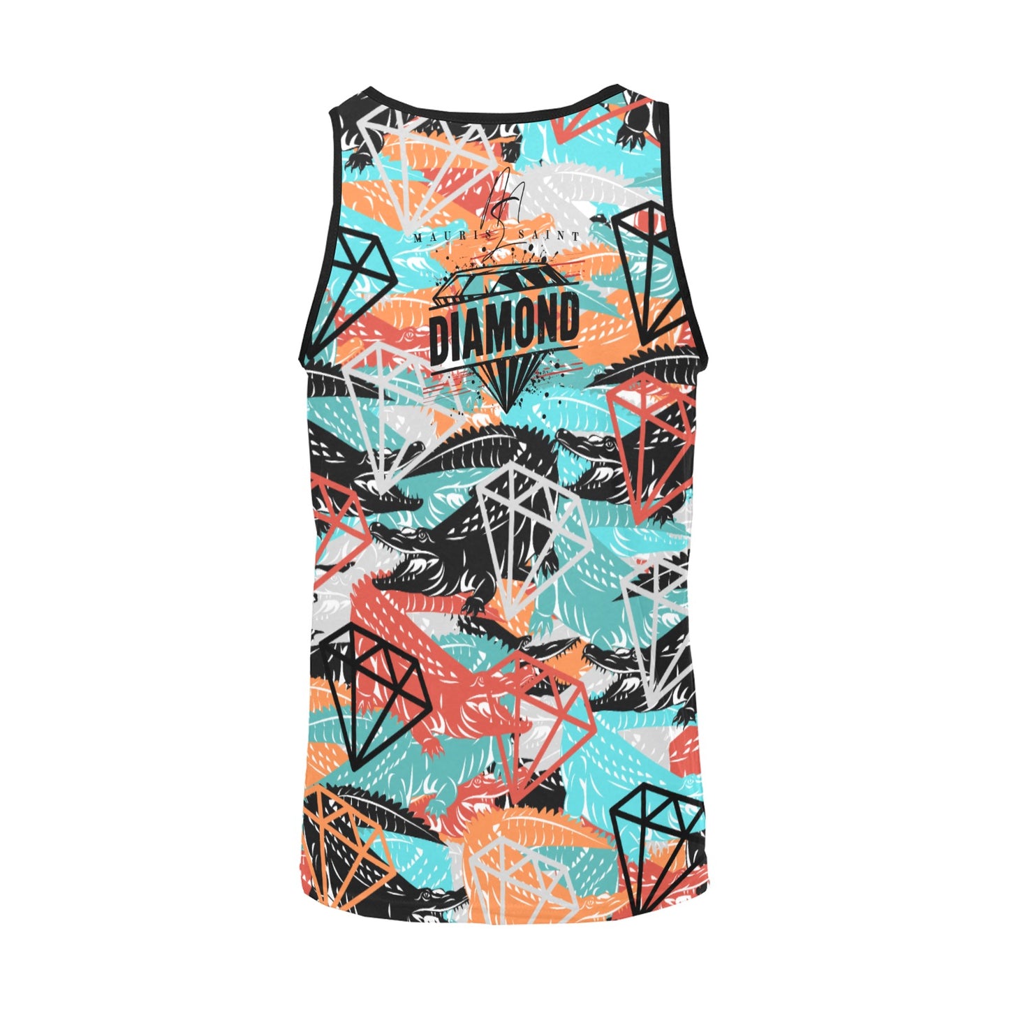 MAURISSAINT DIAMOND'S - Diamond/Croc Pattern - Men's All Over Print Tank Top ⭐⭐⭐⭐⭐