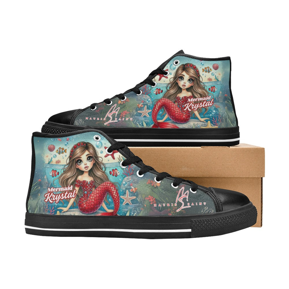 MAURISSAINT MERMAID KRYSTAL - HIGH TOP KIDS' SHOES ⭐⭐⭐⭐⭐