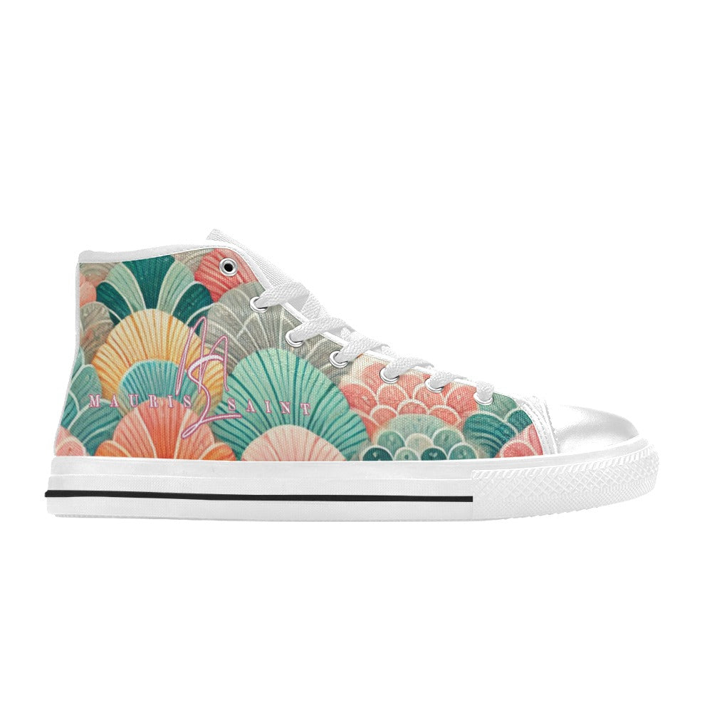 MAURISSAINT MERMAID SCALES - HIGHTOP KIDS' SHOES ⭐⭐⭐⭐⭐
