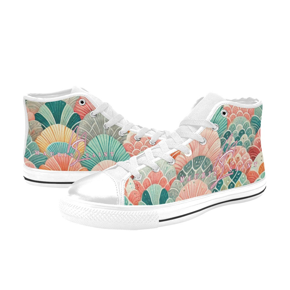MAURISSAINT MERMAID SCALES - HIGHTOP KIDS' SHOES ⭐⭐⭐⭐⭐