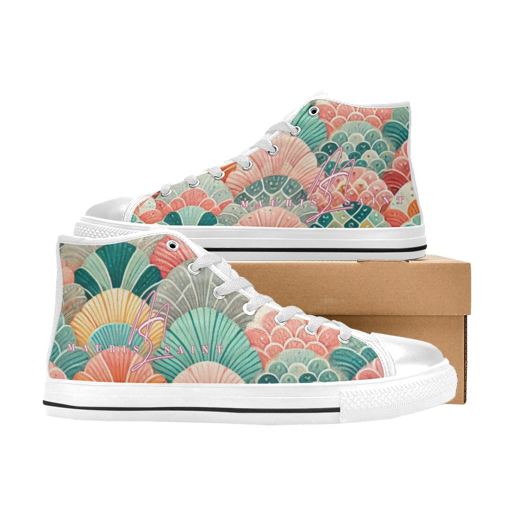 MAURISSAINT MERMAID SCALES - HIGHTOP KIDS' SHOES ⭐⭐⭐⭐⭐