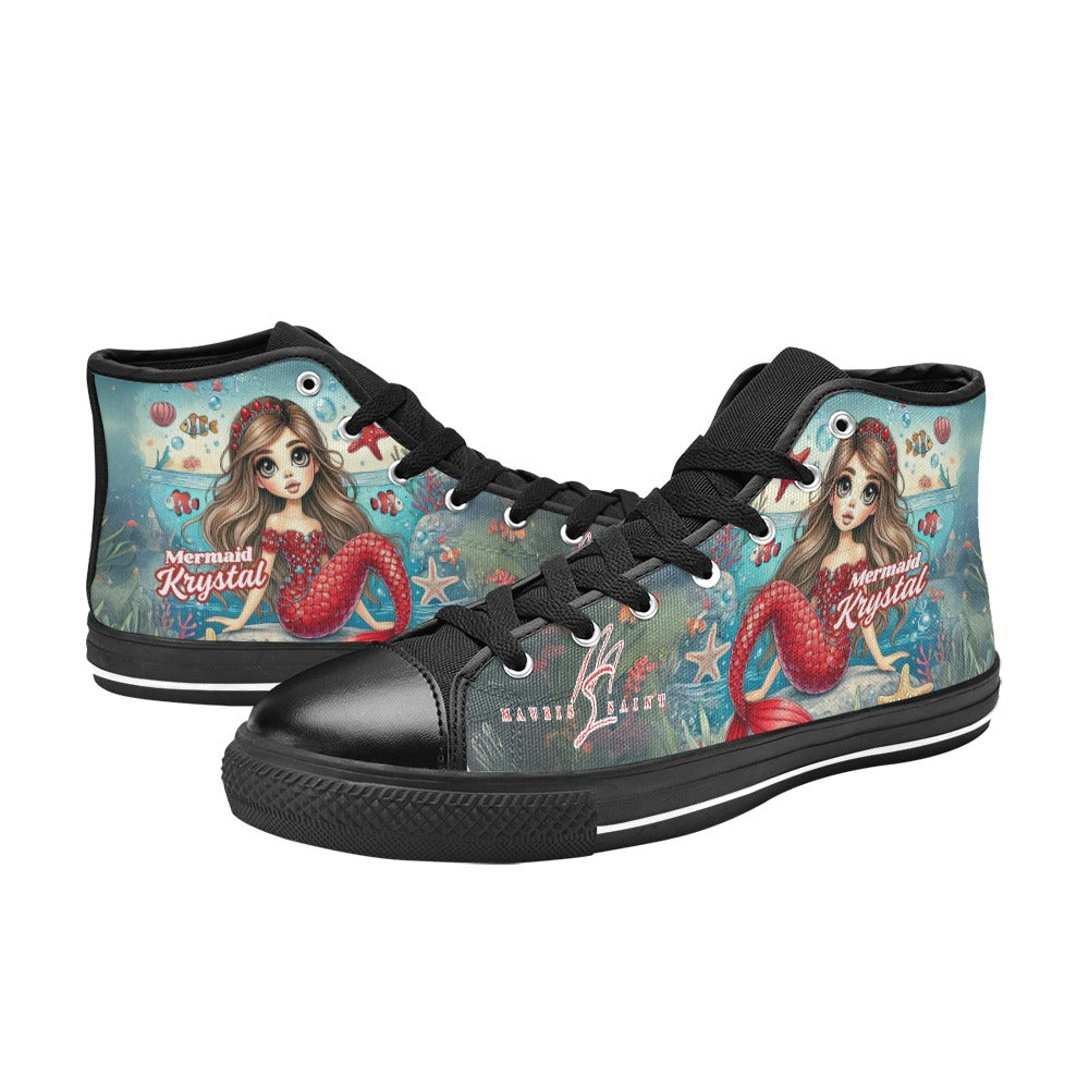MAURISSAINT MERMAID KRYSTAL - HIGH TOP KIDS' SHOES ⭐⭐⭐⭐⭐