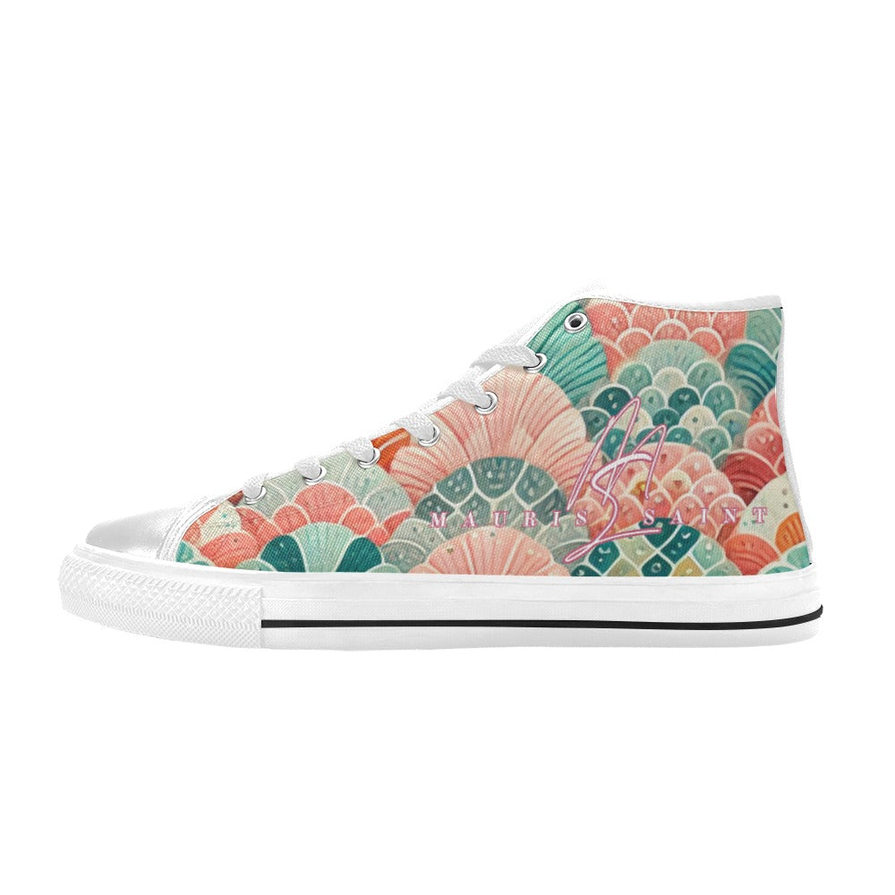 MAURISSAINT MERMAID SCALES - HIGHTOP KIDS' SHOES ⭐⭐⭐⭐⭐