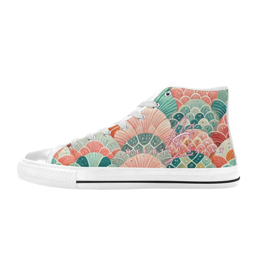 MAURISSAINT MERMAID SCALES - HIGHTOP KIDS' SHOES ⭐⭐⭐⭐⭐