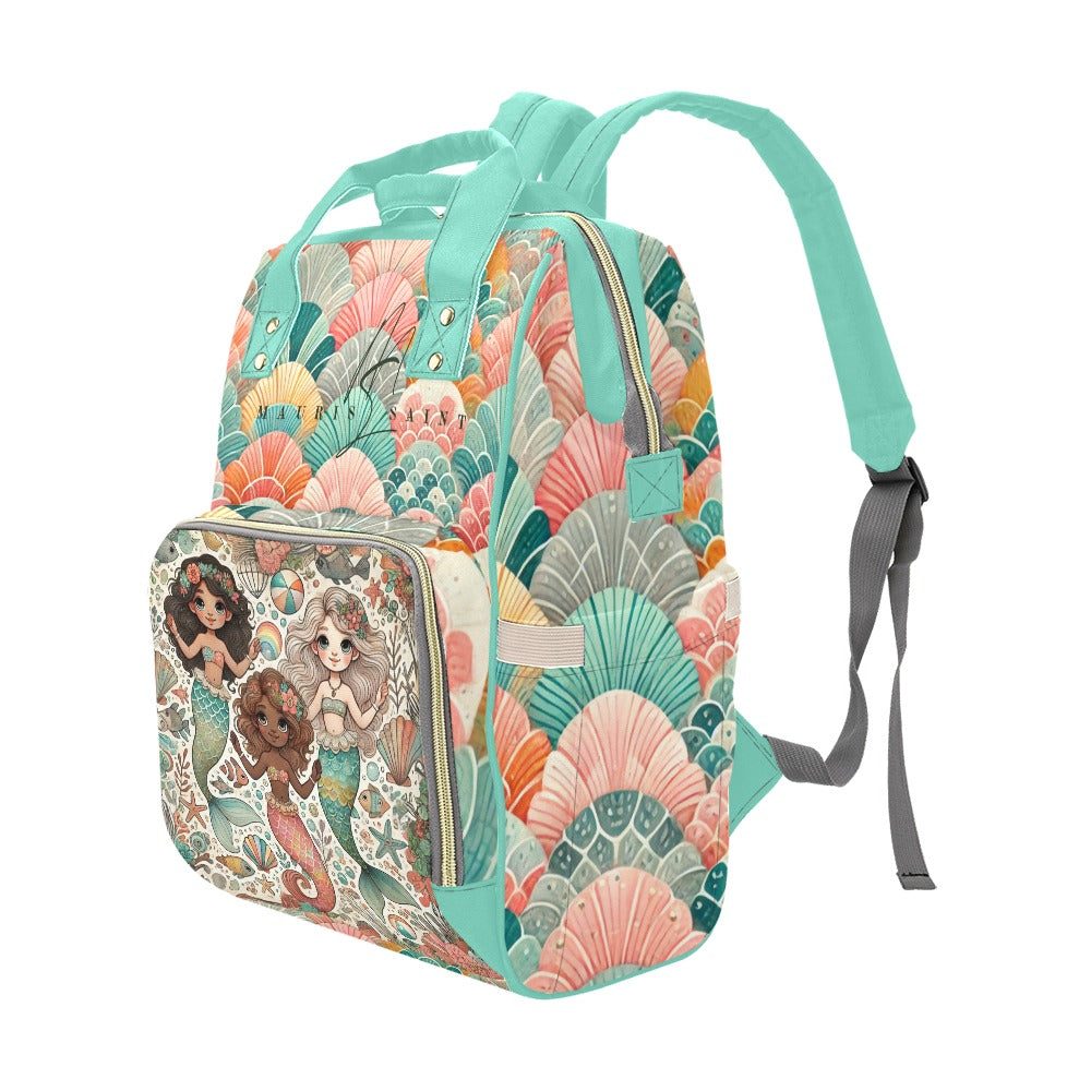 MAURISSAINT MERMAIDS BEACH BLUE - BACKPACK ⭐⭐⭐⭐⭐