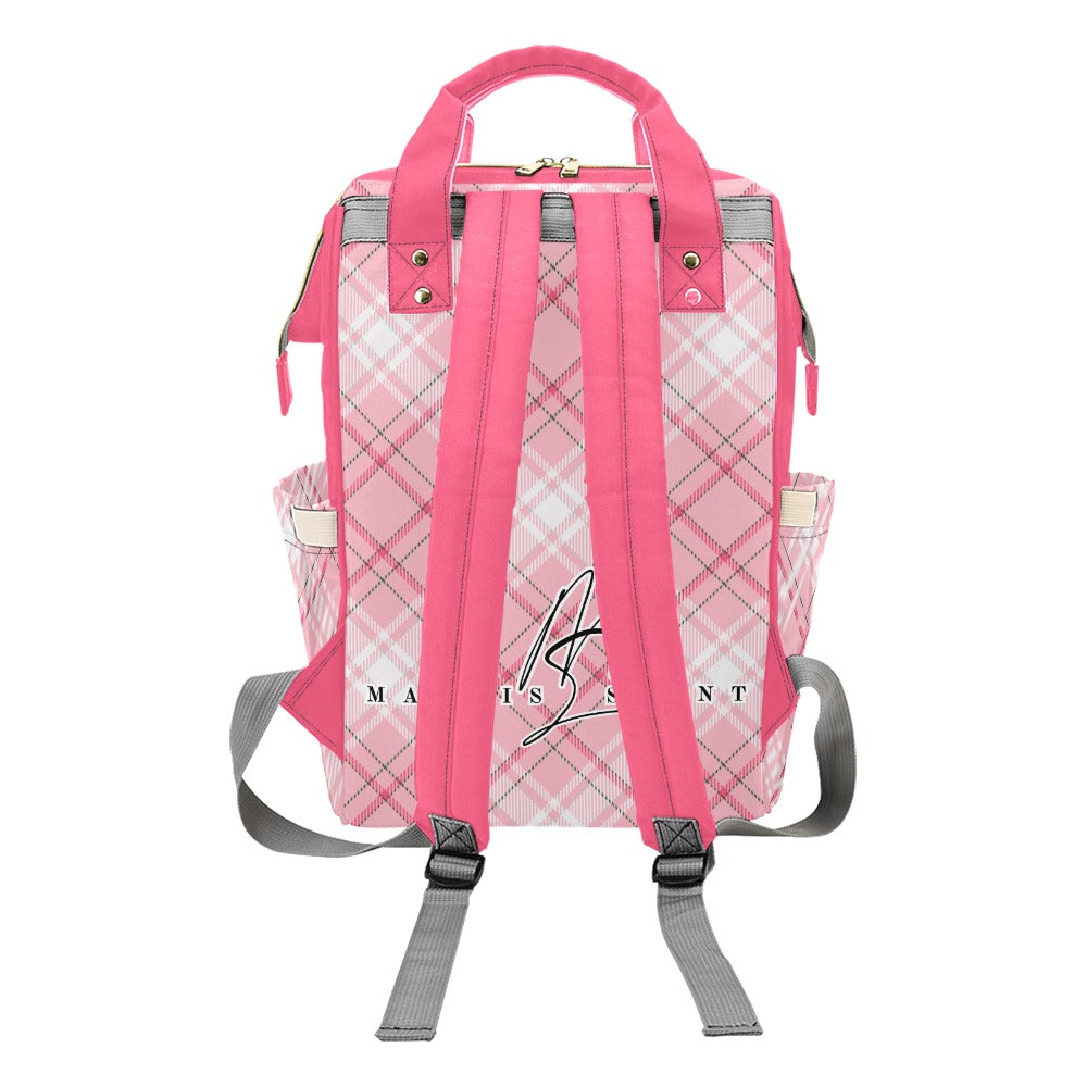 MAURISSAINT PINK CANDY PLAID - BACKPACK ⭐⭐⭐⭐⭐