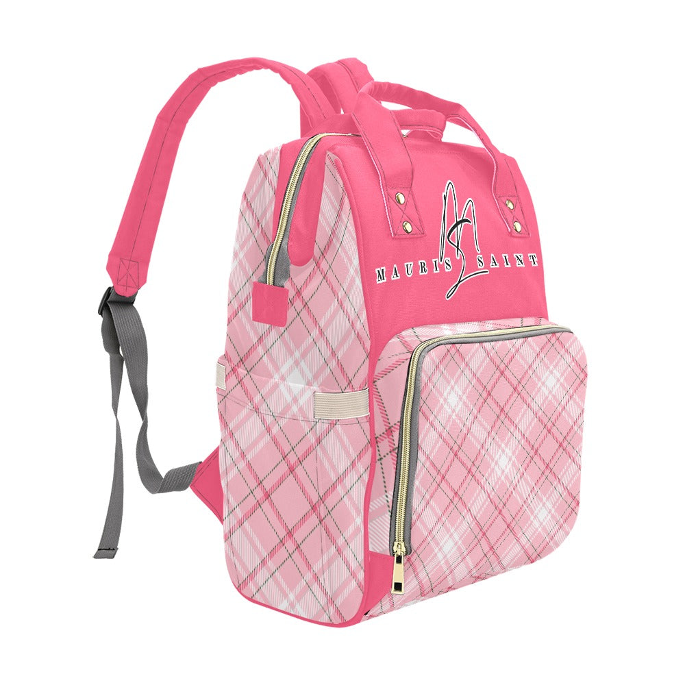 MAURISSAINT PINK CANDY PLAID - BACKPACK ⭐⭐⭐⭐⭐