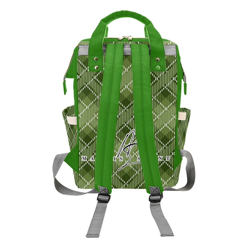 GREEN DIAMOND PLAID - BACKPACK ⭐⭐⭐⭐⭐