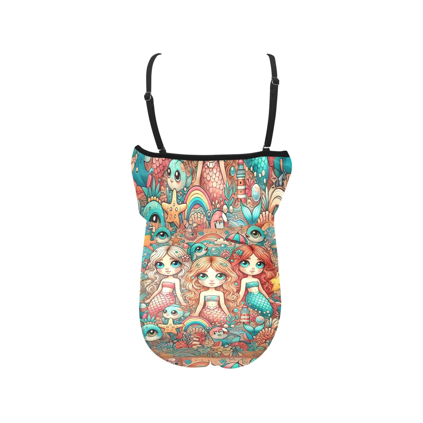 Mermaid Krystal's Special Edition 3 – Girls, Spaghetti Straps, Ruffle Swimsuit ⭐⭐⭐⭐⭐