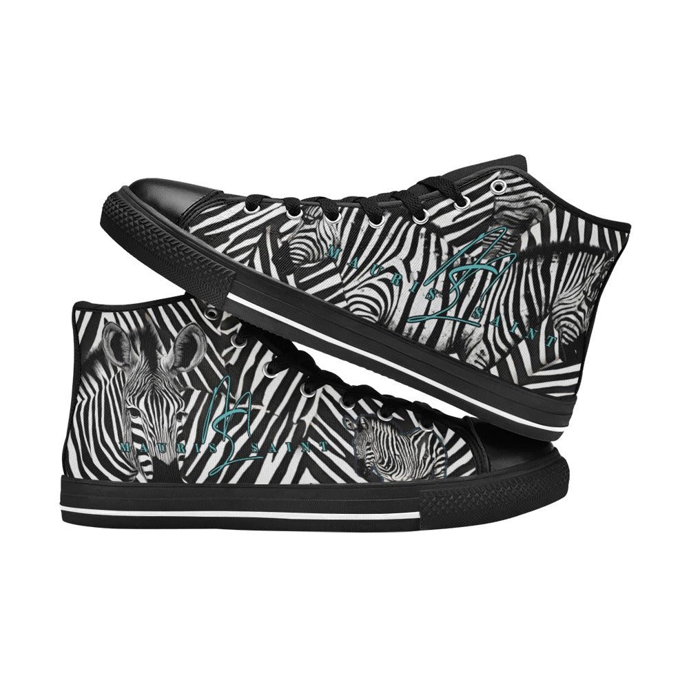 ZEBRAS - HIGH TOP CANVAS WOMEN'S SHOES ⭐⭐⭐⭐⭐