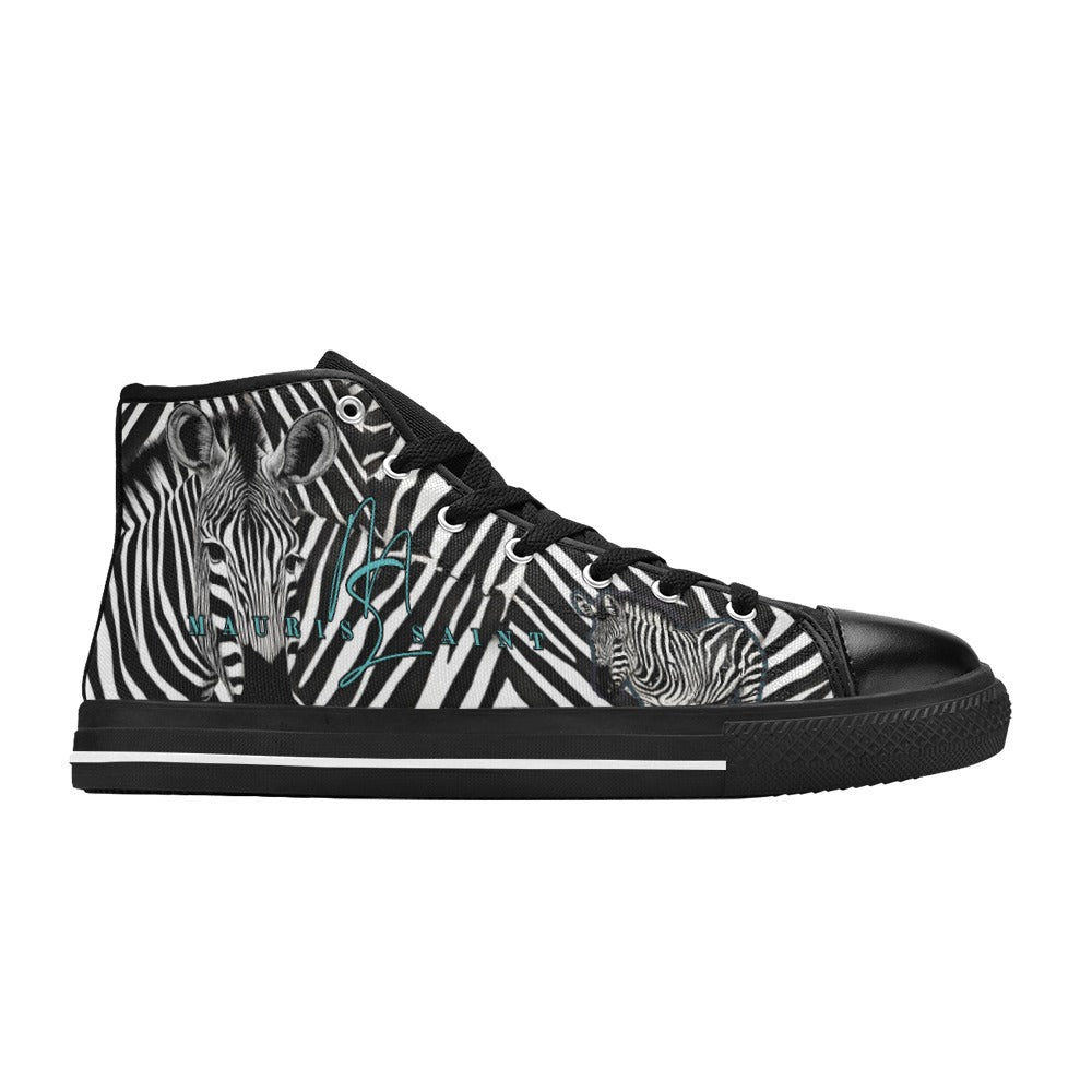 ZEBRAS - HIGH TOP CANVAS WOMEN'S SHOES ⭐⭐⭐⭐⭐