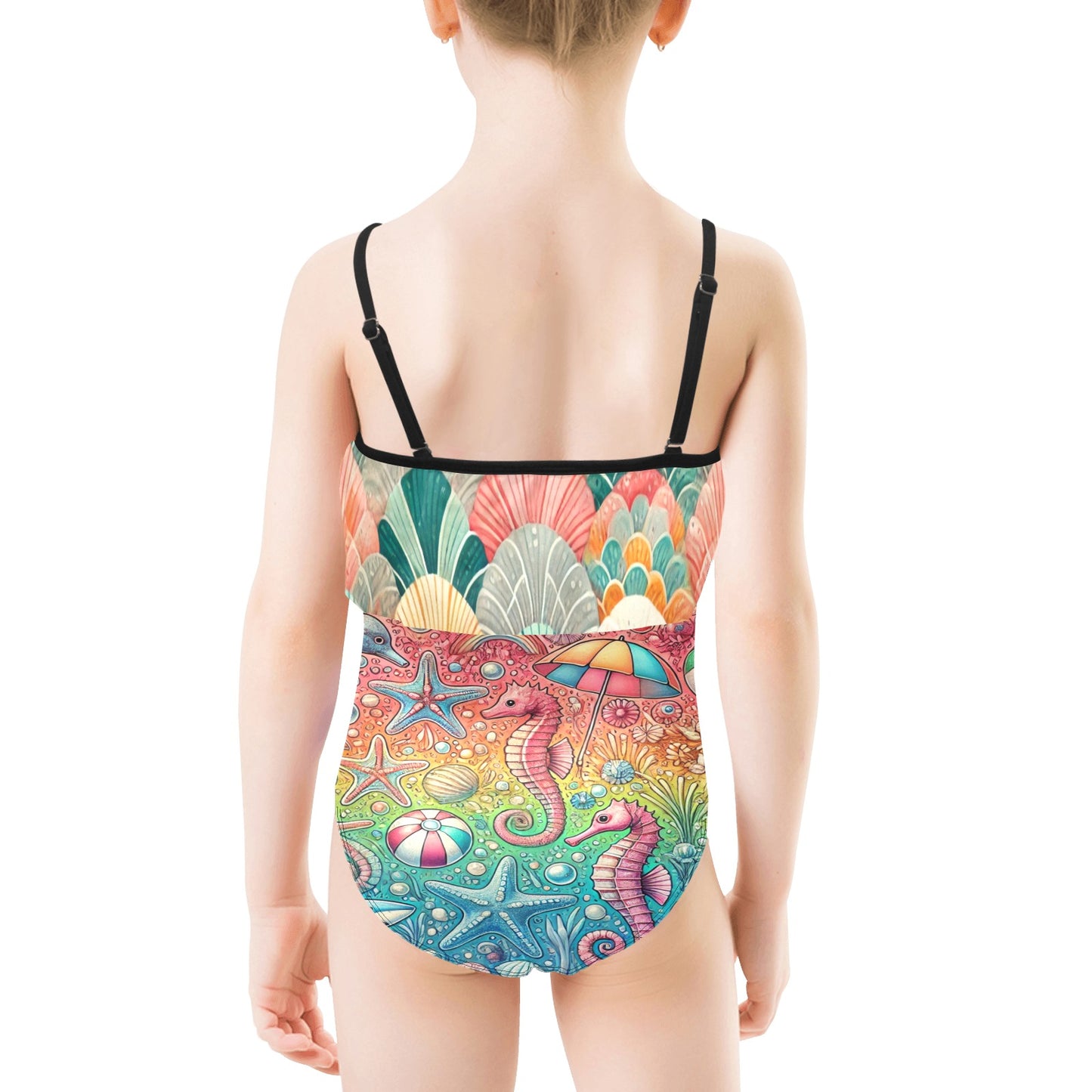 Mermaid Krystal's Special Edition 2 – Girls, Spaghetti Straps, Ruffle Swimsuit ⭐⭐⭐⭐⭐