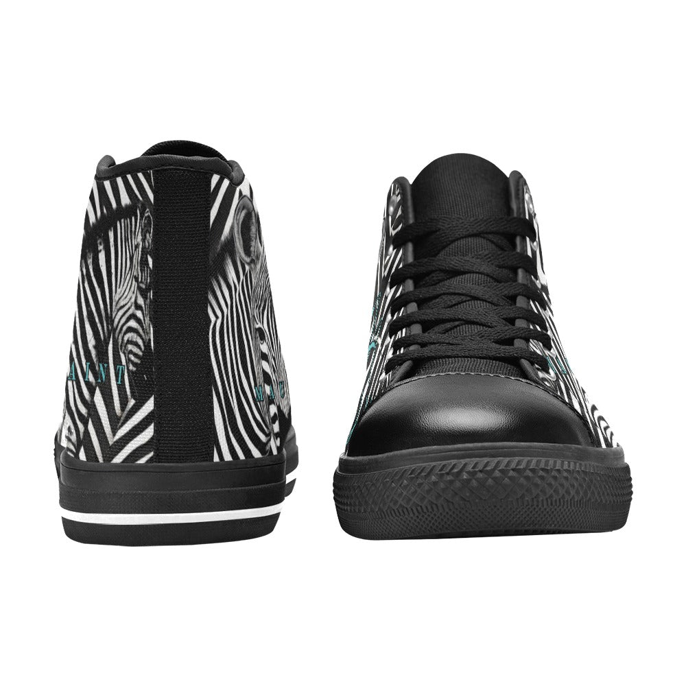 ZEBRAS - HIGH TOP CANVAS WOMEN'S SHOES ⭐⭐⭐⭐⭐