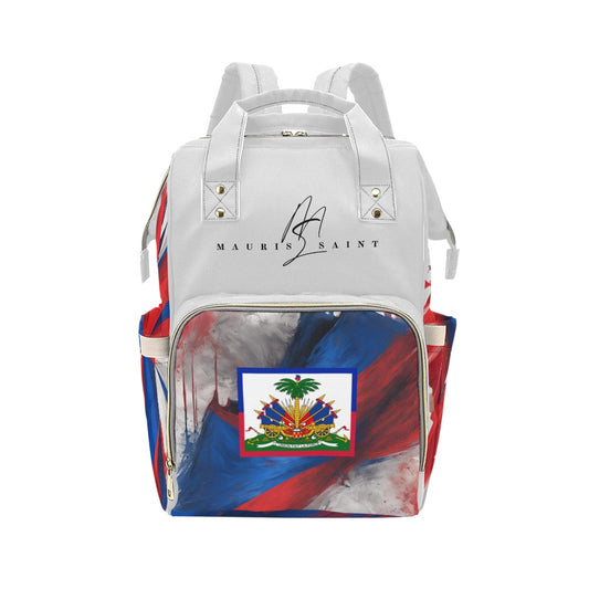 HAITIAN FLAG  - SILVER BACKPACK ⭐⭐⭐⭐⭐