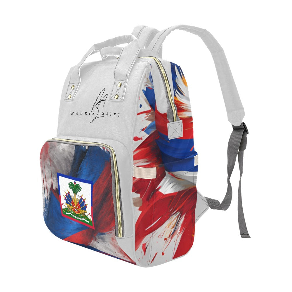 HAITIAN FLAG  - SILVER BACKPACK ⭐⭐⭐⭐⭐