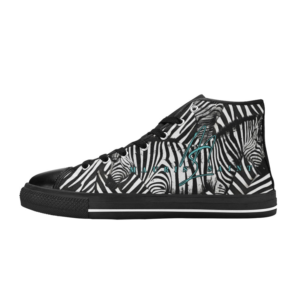 ZEBRAS - HIGH TOP CANVAS WOMEN'S SHOES ⭐⭐⭐⭐⭐