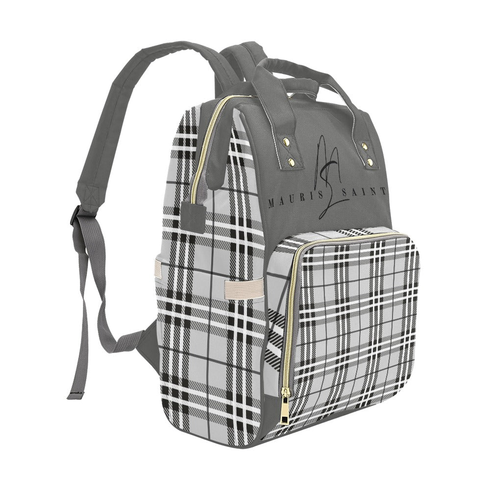 MAURISSAINT GRAY PLAID - BACKPACK ⭐⭐⭐⭐⭐